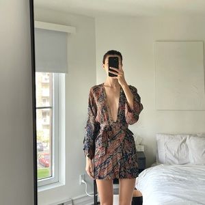 Printed Reformation Mini Dress